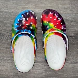 tie dye crocs